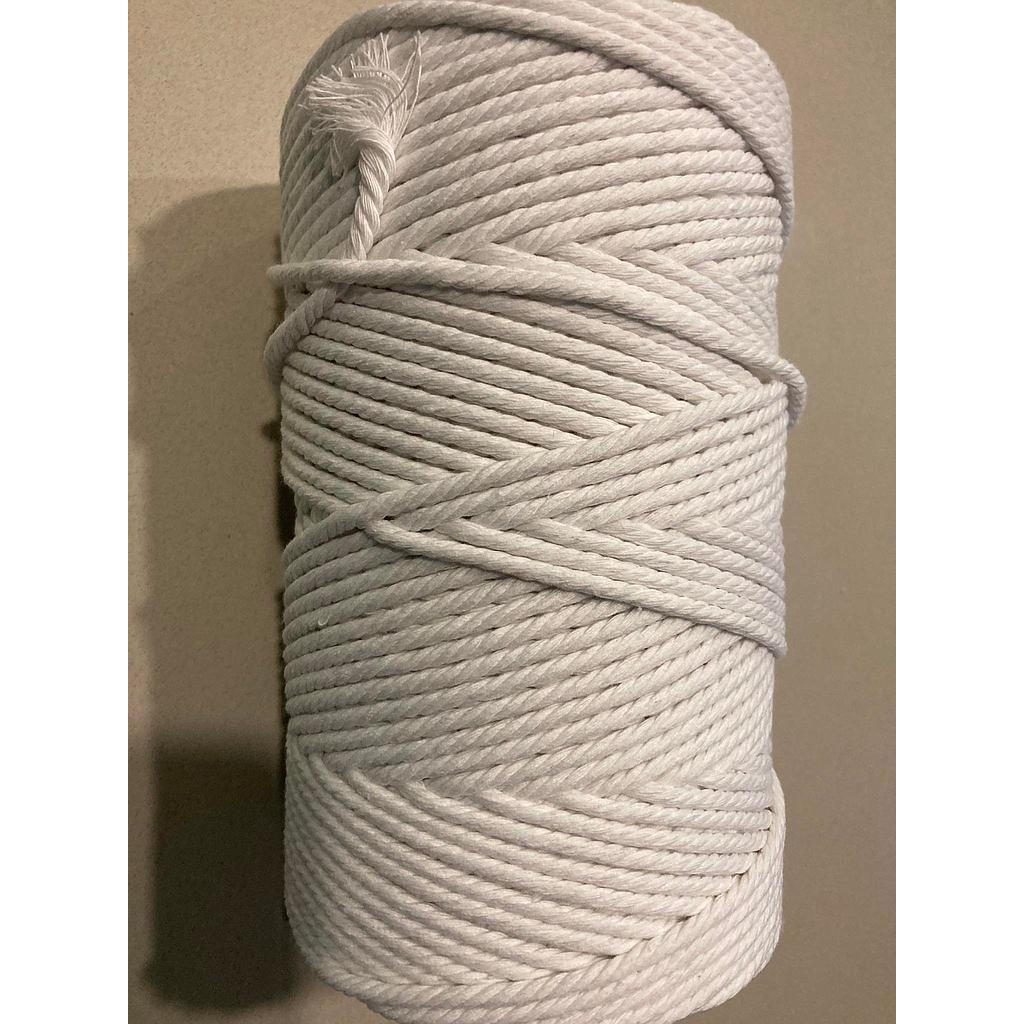 Ficelle Macramé Coton 5mm - 100m, 100% Coton Régénéré - Pour DIY, Décoration, Tissage